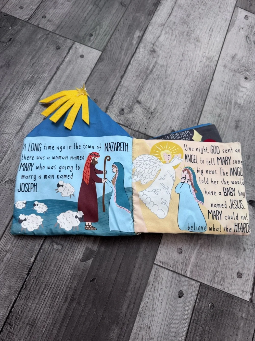 NWT Mudpie Nativity Plush Soft Children’s Book Baby Christmas Mud Pie New